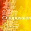 Compassion background concept