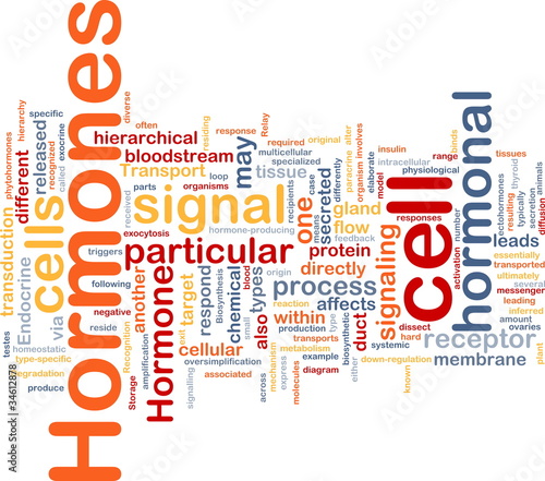 Illustration: Hormones hormonal background concept Hormones hormonal background concept