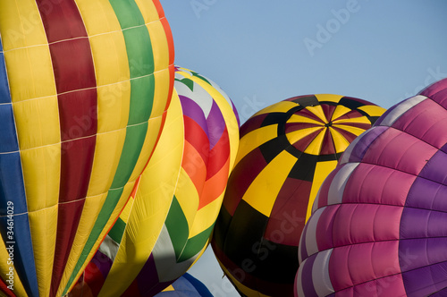 Photo: Hot-air balloons inflating Hot-air balloons inflating