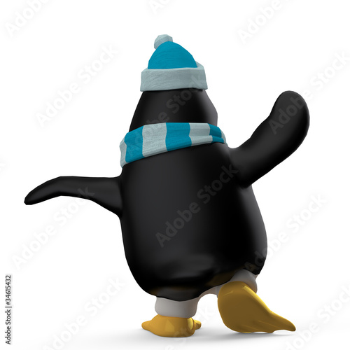 Penguin Back View