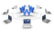Social network concept, E-commerce concept, network concept