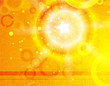 Vector orange shiny background