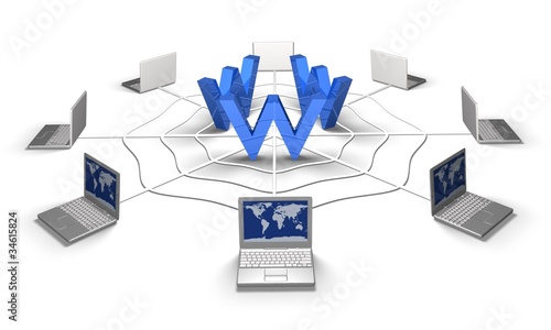 Illustration: Social network concept, E-commerce concept, network concept Social network concept, E-commerce concept, network concept