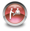 Red Glossy Pictogram "Registration"