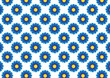 Blumen-Wallpaper Blau