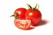 tomatos isolated on white