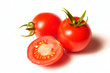 tomatos isolated on white