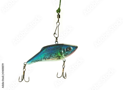 Photo: blue wobbler for fishing blue wobbler for fishing