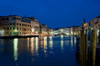 Rialto bridge at night, Venice, Italy Rialto bridge at night, Venice, Italy