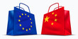 China and the European Union trade symbol
