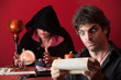 Surprised Man with Fortuneteller Surprised Man with Fortuneteller