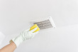 Photo: Hand cleaning ceiling. Hand cleaning ceiling.
