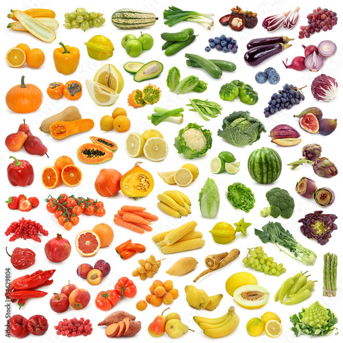 Photo: Rainbow collection of fruits and vegetables Rainbow collection of fruits and vegetables