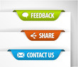 Vector Feedback, Share and Contact Labels