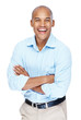 Smiling african american young man standing