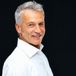 Happy mature male executive