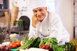 Happy cook in his world