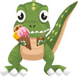 illustration cartoon dinosaur vector illustration cartoon dinosaur vector