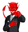 Vettoriale: Devil business man wants you Devil business man wants you