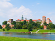 Royal castle at Wawel hill, Krakow, Poland