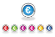 Vector: Euro currency icon/pictogram/button Euro currency icon/pictogram/button