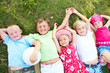 Children in grass