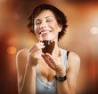 Beautiful Stylish Girl Drinking Coffee