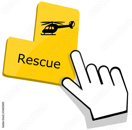 Vektor: Rescue icon Rescue icon