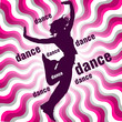 silhouette of dancing woman silhouette of dancing woman
