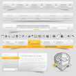 Web design navigation set with icons set Web design navigation set with icons set