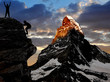 climbing in the Swiss Alps