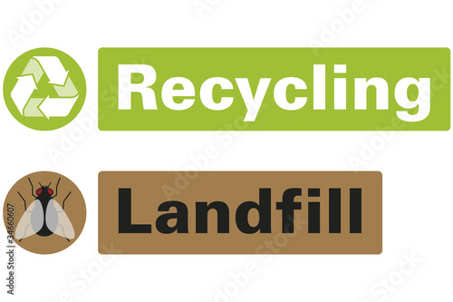 Vector: Recycling/Landfill Recycling/Landfill