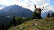 Yoga in the mountains