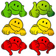 Smileys 2 Thumbs Up, Middle & Down