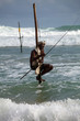 Stilt Fishing is unique to South Asia