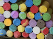 Color chalk close-up Color chalk close-up
