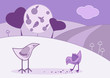landscape with birds