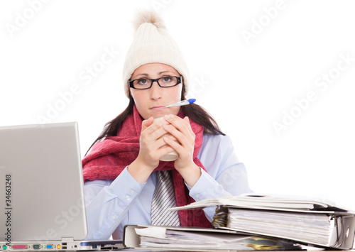 Photo: krank im büro krank im büro