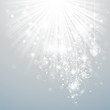 Christmas Background with luminous rays.