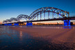 Railway bridge at night Railway bridge at night