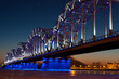 Railway bridge at night Railway bridge at night