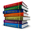 Ilustração: Stack of textbooks Stack of textbooks
