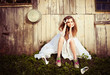 lonely bride at one with their life problems.