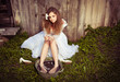 lonely bride at one with their life problems.