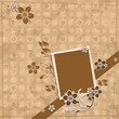 Template scrap card, vector Template scrap card, vector