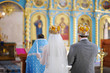 Bride and groom in an orthodox wedding ceremony Bride and groom in an orthodox wedding ceremony