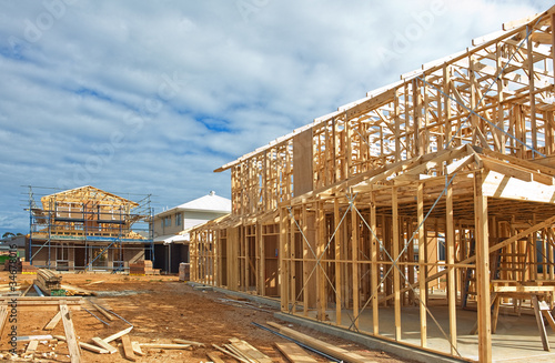Photo: New home construction framing New home construction framing