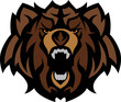 Bear Grizzly Mascot Head Graphic