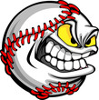 Baseball Face Cartoon Ball Image