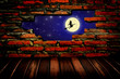 flying witch at night